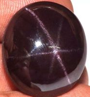 Stern Granat 64.90ct Rot/Violett Oval Afrika Natur