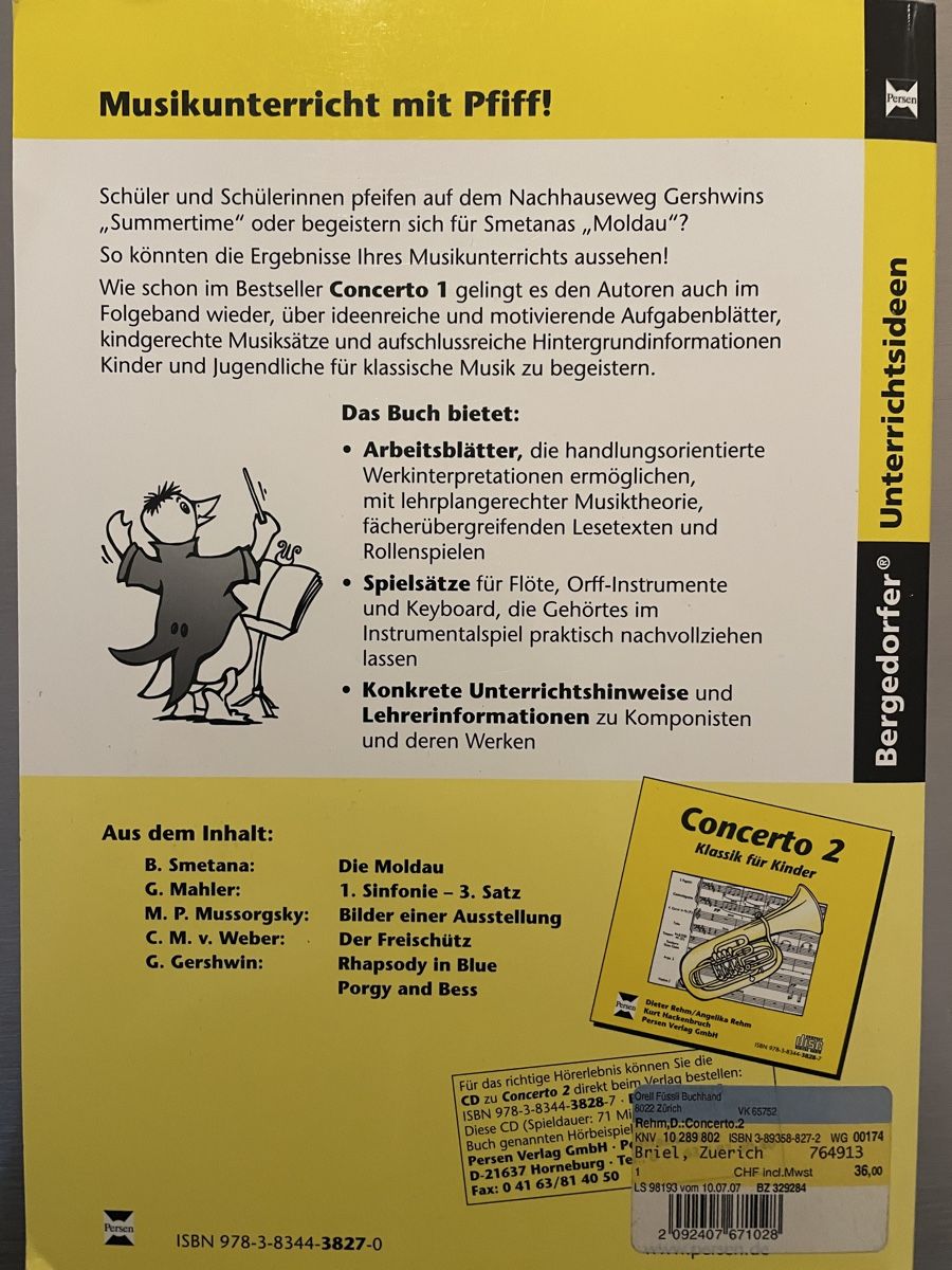 Libri: Concerto 1 und 2 – Usato da Suhr venduto da Occasion_2026 5