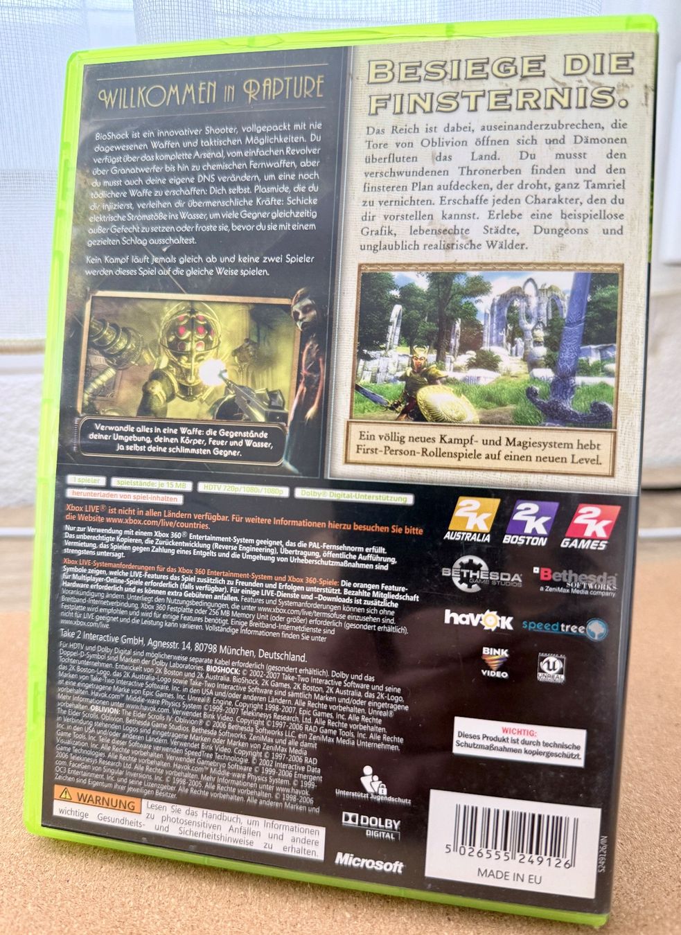 Microsoft Jeux: XBOX 360 Bioshock (USK) – D'occasion à Dintikon par Onomichio-Kun 1