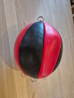 Punching-Doppelendball Boxen schwarz/rot aus Leder NEU!