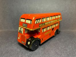 Wells Brimtoy London Double Decker Bus Blech mit Glocke