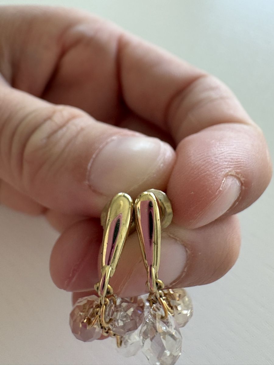 Swarovski Orecchini pendenti & Orecchini a lobo: Original Swarovski Ohrhänger mit Kristallen – Usato da Thun venduto da _Cathy 2