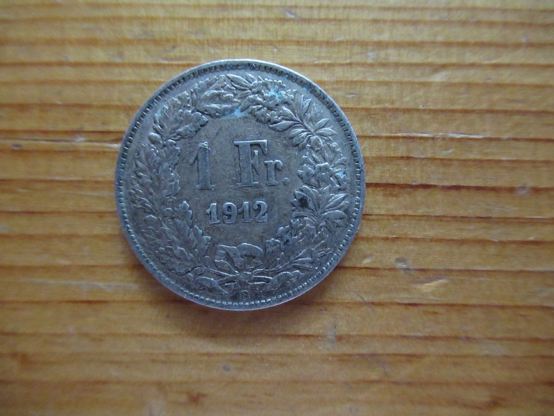 Alle Münzen: 1 FR. SILBERMÜNZE 1912 – Gebraucht aus Moosseedorf von haro01
