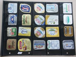 40   verschiedene    Butter    Deckeli