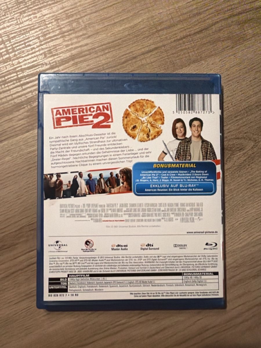 Tutti i DVDs: American Pie 2 (2001, Uncut) BluRay – Usato da Hagendorn venduto da masterchieff 1