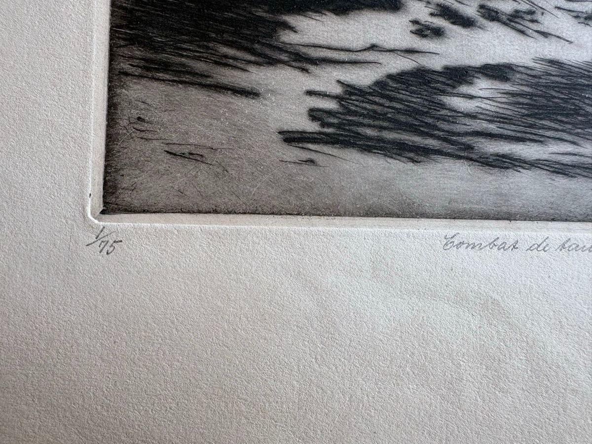 Xilografie: 2 eaux fortes Frederick Halpern - début XXeme – Usato da Zweisimmen venduto da Domii 6