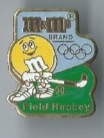m & m's , Field Hockey Olympia Pin