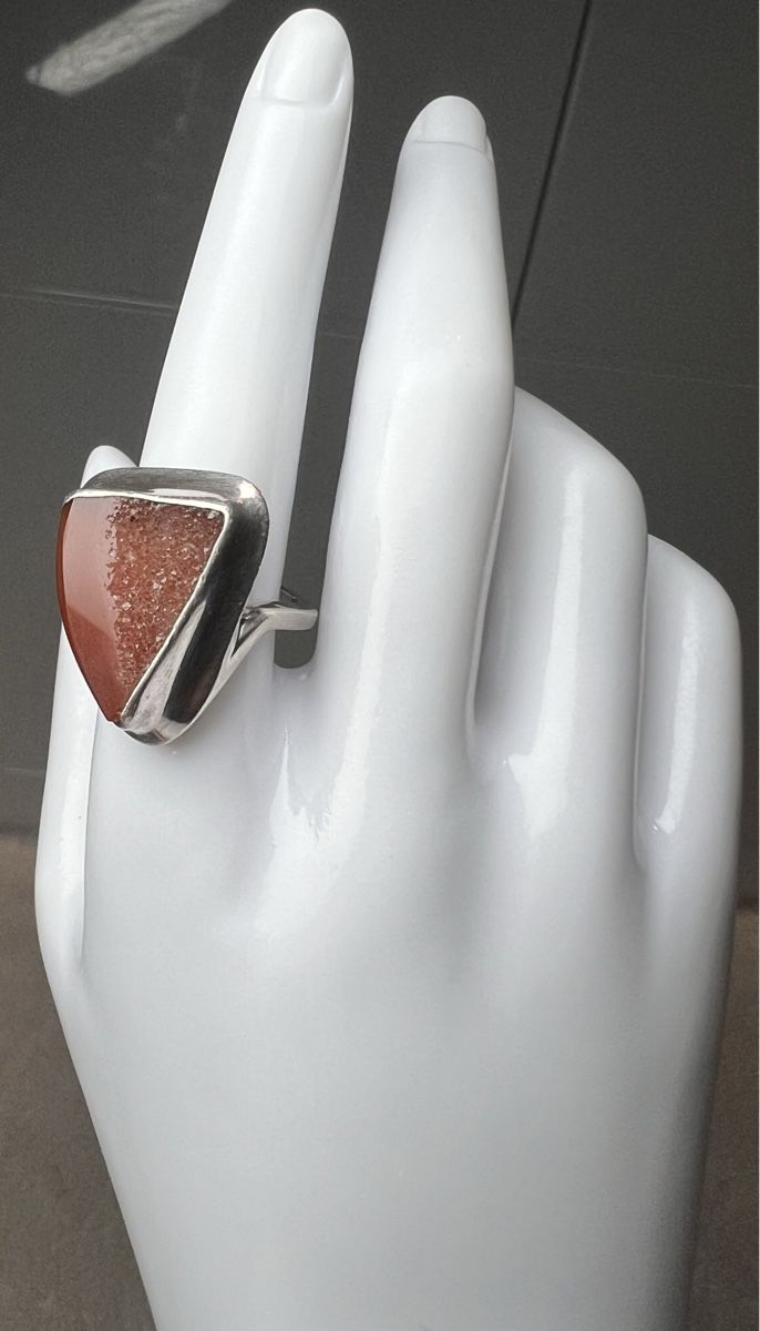 Ringe: Bague argent massif et cornaline – Neu (gemäss Beschreibung) aus Chenens von anasantos90
