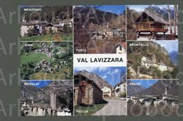 AK color Val Lavizzara TI 8- Bild, Peccia, Menzonio ≈ 1974