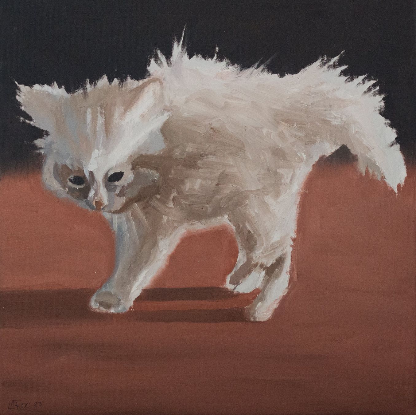 Dipinti: "Scaredy Flof" Ölbild 40x40cm – Usato da Zürich venduto da laranageli 1