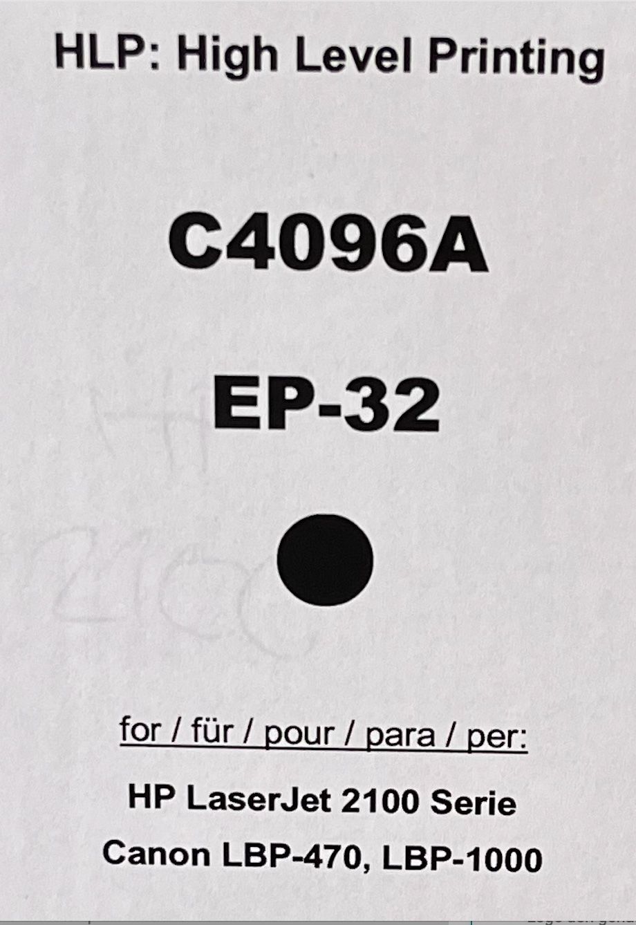 Canon Cartouches & Toner: Toner EP-32, C4096A, schwarz – Neuf avec emballage d'origine à Muttenz par Golden_Times