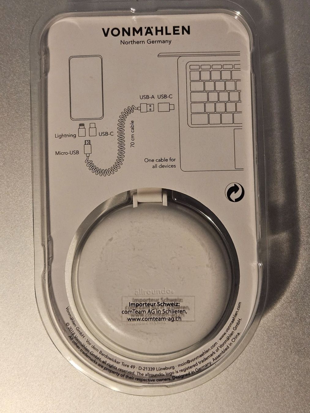 Unità & Adattatore: Adapter USB A auf USB C & micro USB & Lightning  NEU – Nuovo e nell'imballaggio originale da Chur venduto da Einszweidreiviermein 1