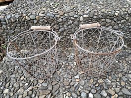 2 Stück Vintage Drahtkörbchen🧺