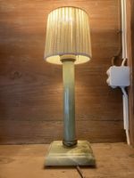 Tischlampe, Marmor oder evtl. Onyx?, Druckschalter