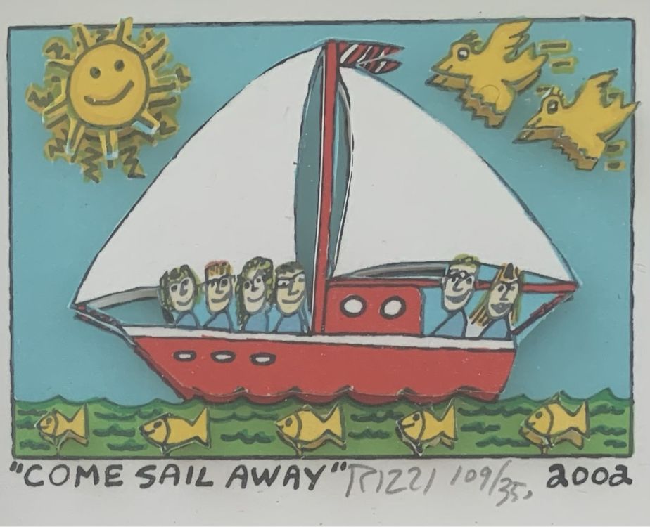 James Rizzi „COME SAIL AWAY“, 3-D, handsigniert, 109/350 | Kaufen auf ...