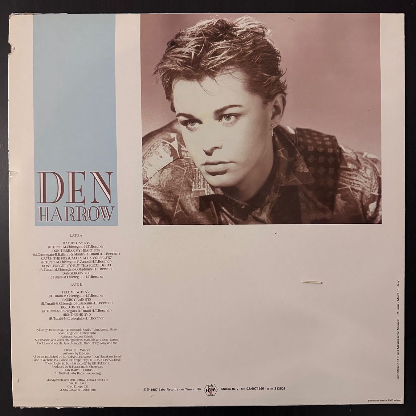Dischi in vinile: LP - Den Harrow - Day By Day – Usato da Breganzona venduto da Onairda75 1