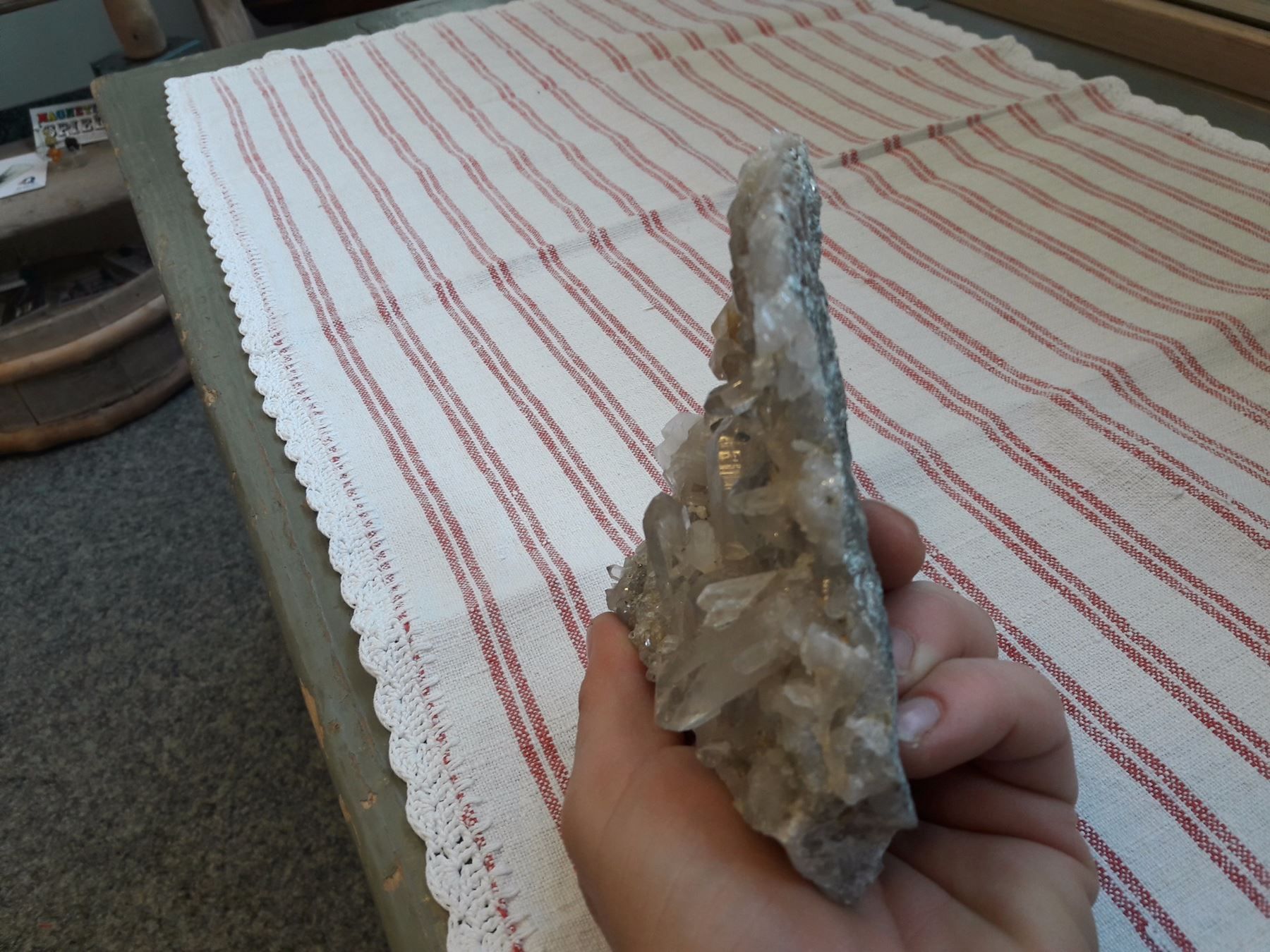 Minerali & Pietre curative: Bergkristall mit Anatas – Nuovo e nell'imballaggio originale da Sedrun venduto da aurira 3