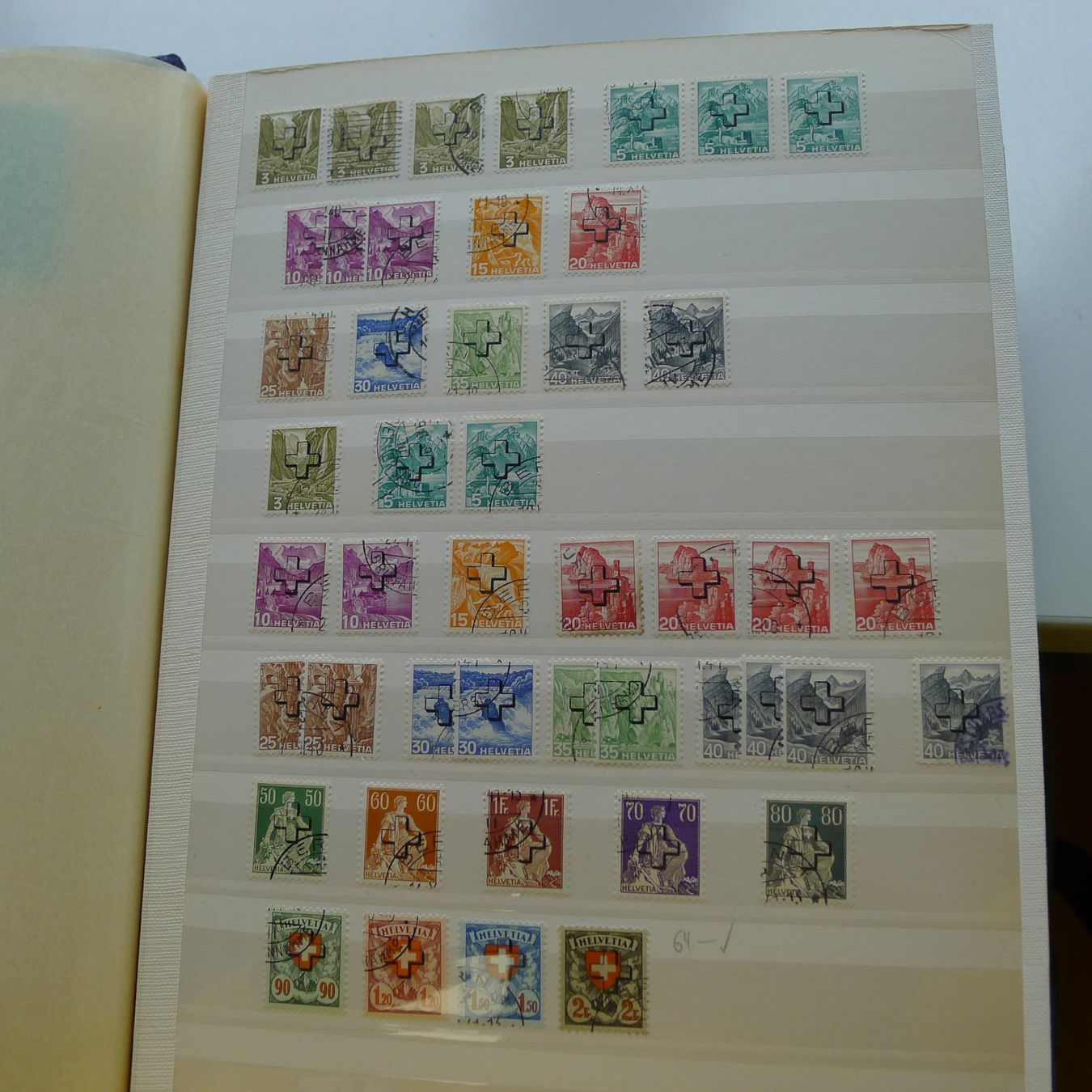 Tutti i francobolli: 1918-1965, Starke Sammlung Dienstmarken, Kat: 5000.-+ – Usato da Sursee venduto da Luzernerraute 3