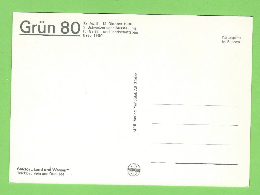 Cartoline postali: Grün 80 Basel – Usato da Zürich venduto da t24_de 1