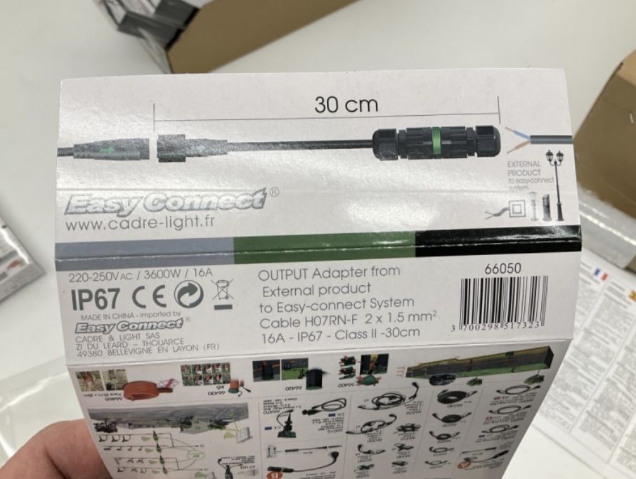 Cavi: 3 x Easy Connect Adapter 220-250V / Anschlusskabel – Nuovo e nell'imballaggio originale da Rottenschwil venduto da tob_h7ld 2