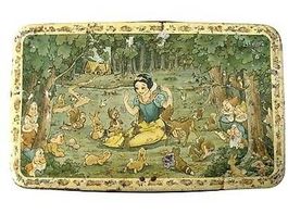 Ancienne boîte métallique de 1938 Blanche neige