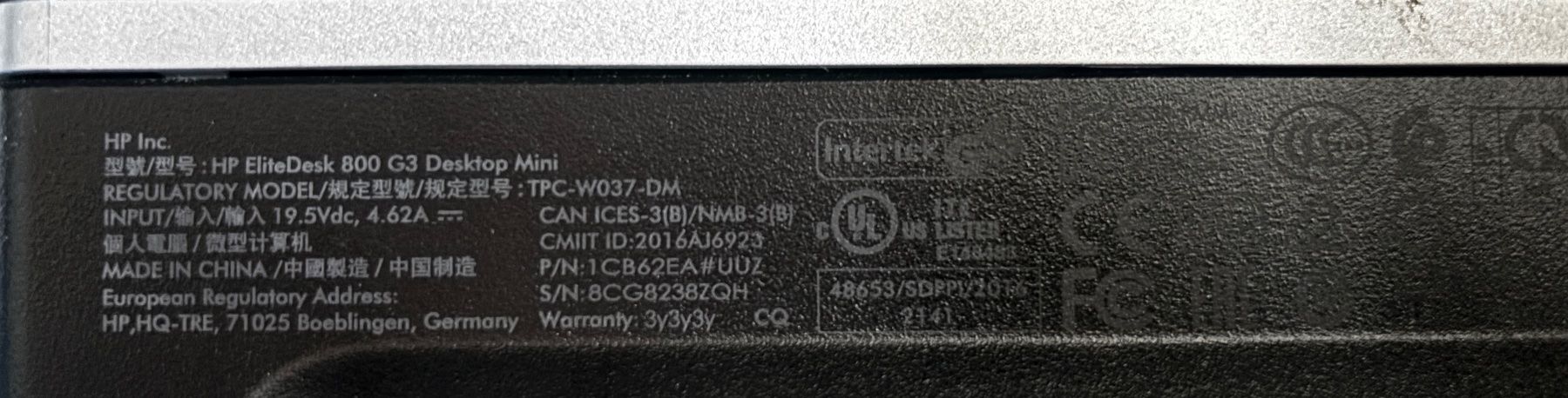 Hewlett Packard PC: Hp elitedesk i7 7gen – Usato da Gravesano venduto da jonnykart 2