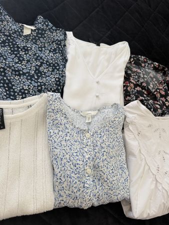6er Blusen-Set Sommer Kleider Damen Gr. S-M – luftig leicht 
