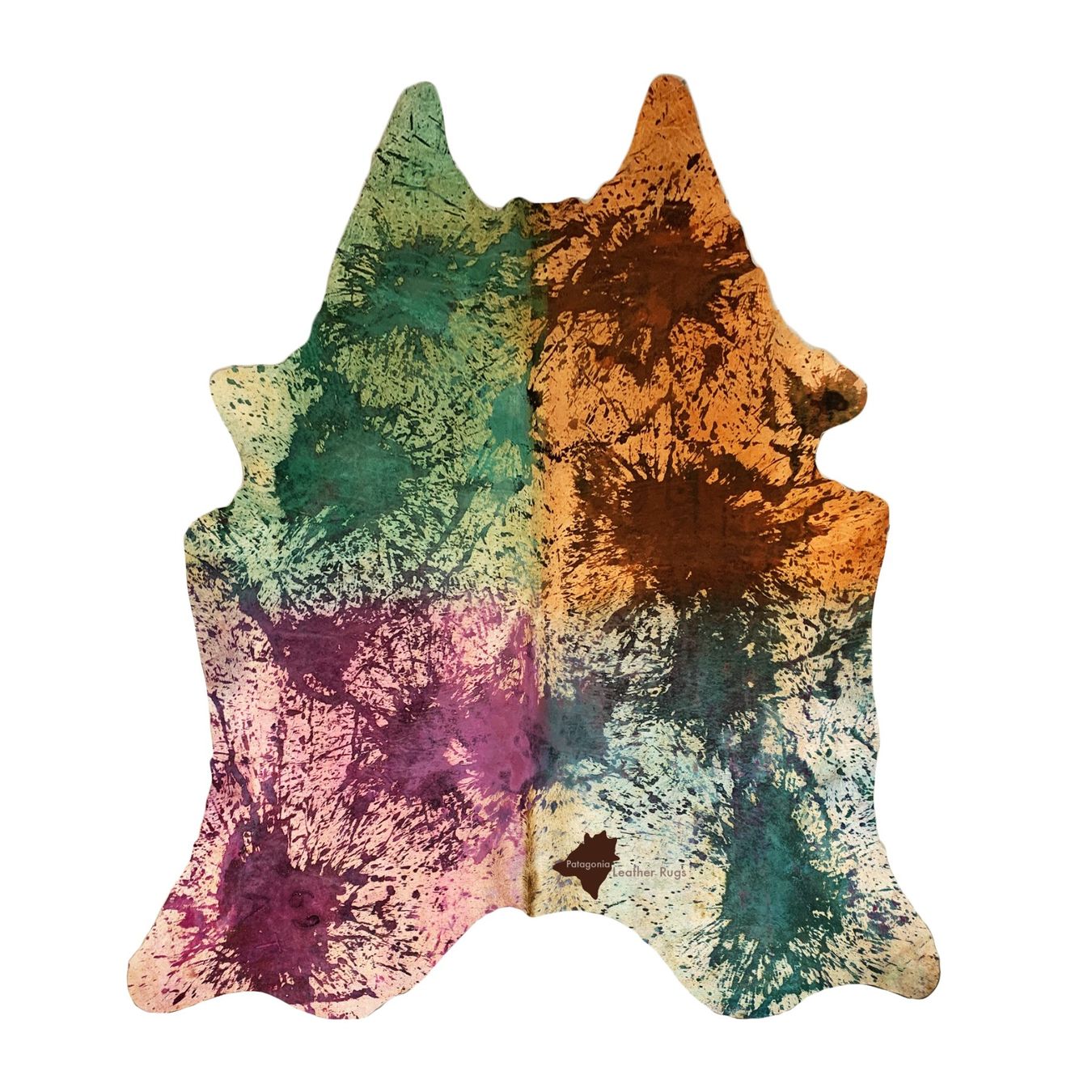 Tappeti: Kuhfell Teppich multicolored – Nuovo e nell'imballaggio originale da Arbedo venduto da patagonialeatherrugs