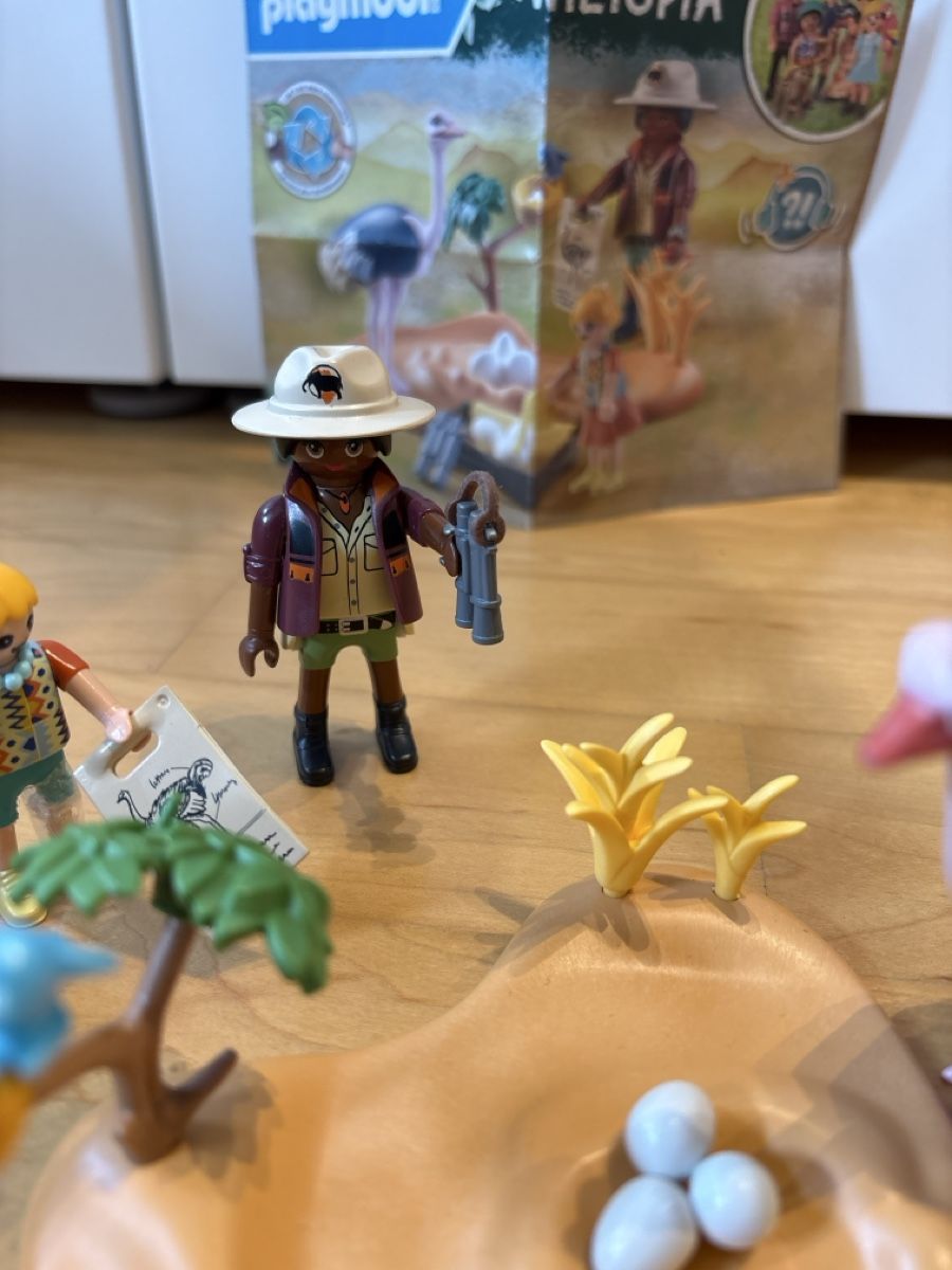 Playmobil Giocattoli: Playmobil Wiltopia Strauss mit Eiern und Figuren – Usato da Nottwil venduto da wasserlufterde 3