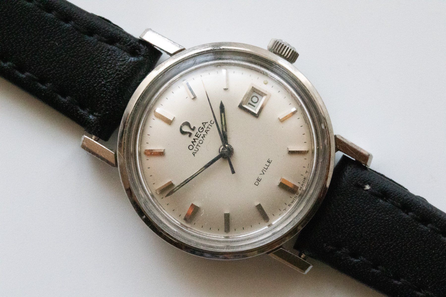 Omega Orologi: Omega Seamaster DeVille Date Automatic Luxusuhr/Damenuhr -9X – Usato da Zürich venduto da papsas