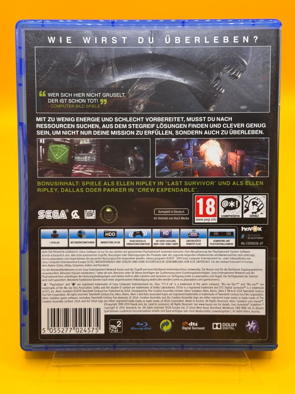 Sony Giochi: Alien Isolation Ripley Edition PS4 – Usato da Oberwil b. Zug venduto da silver2024 1
