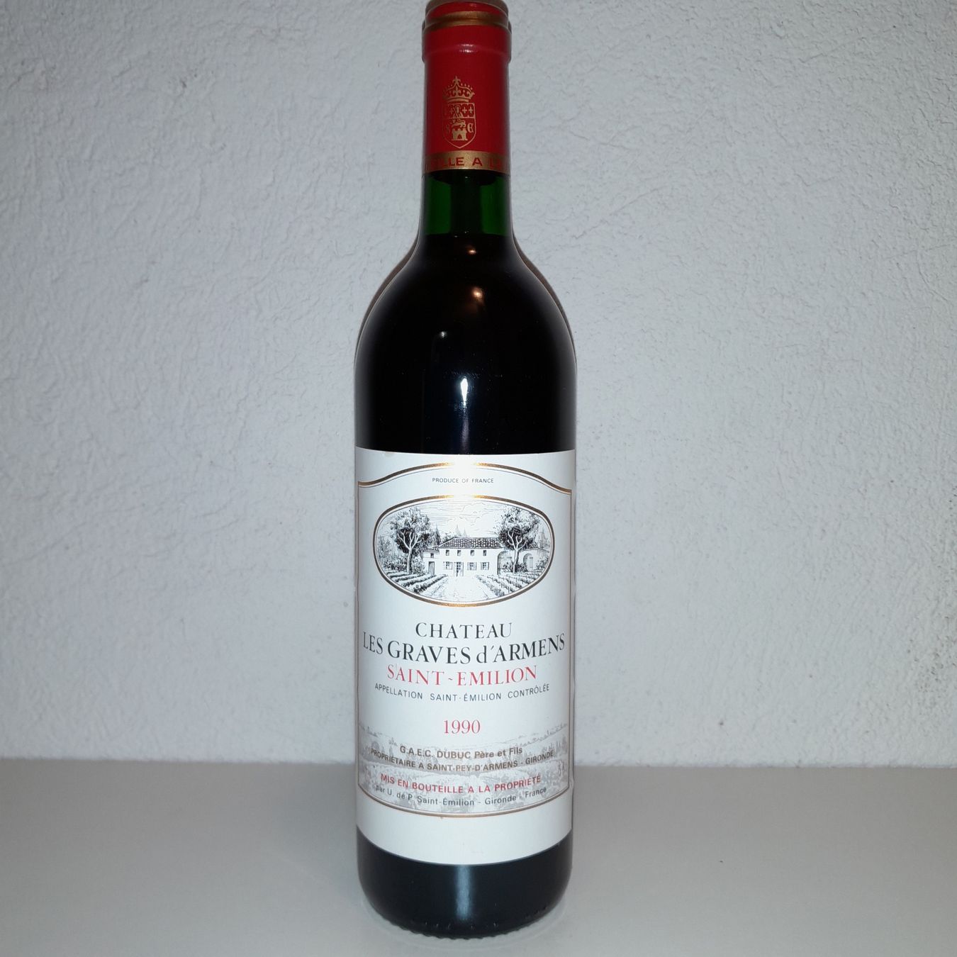 Vino: 1990 Château LES GRAVES d'ARMENS 1990 – Nuovo (secondo la descrizione) da Venthône venduto da achos