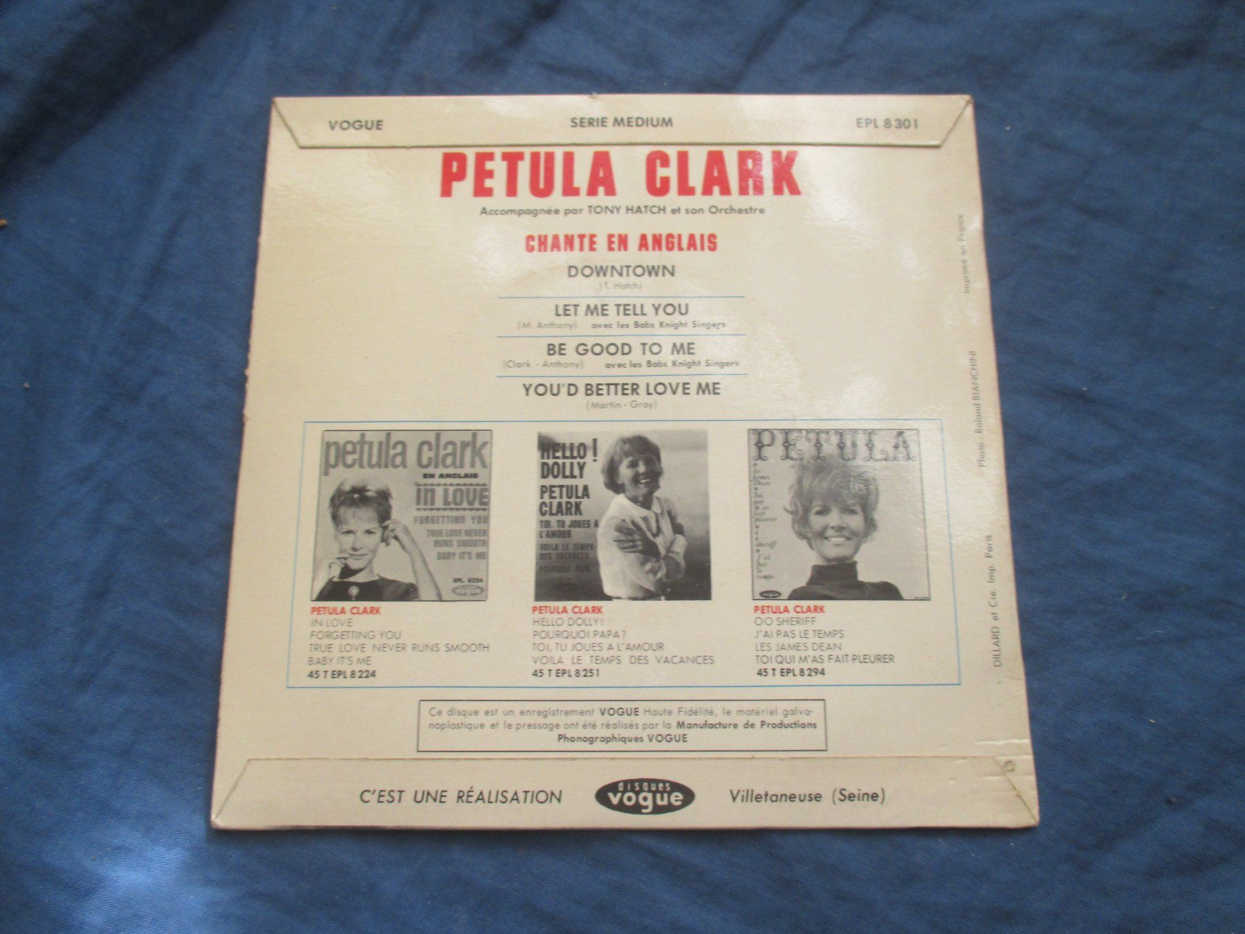 Dischi in vinile: Petula Clark EP Downtown – Usato da Colombier NE venduto da nene288 1