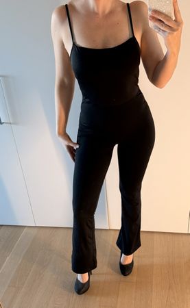 Schwarzer AMUSU Overall jumpsuit 36 neuwertig! Top Zustand.