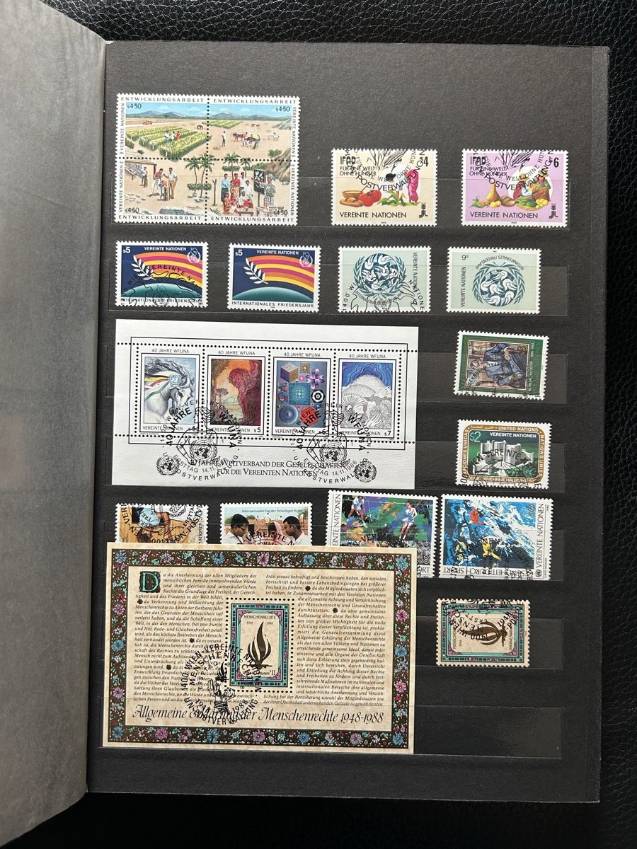Tutti i francobolli: Briefmarkensammlung UNO Wien, 1979-1995 – Usato da Emmen venduto da Carbru 4