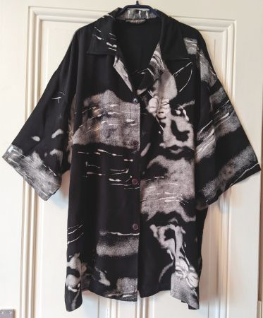 JEAN-MARC PHILIPPE : Elégante chemise noir/blanc 2XL-3XL