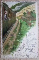 PRÄGE-AK FRÖHLICHE PFINGSTEN - GOLDDRUCK - 1903