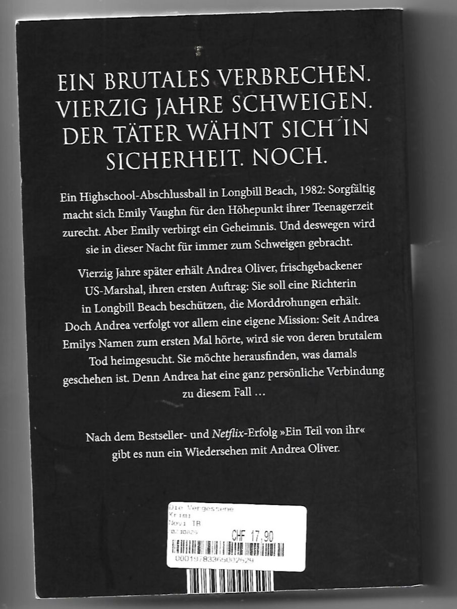 Libri: Karin Slaughter - Die Vergessene – Usato da Samstagern venduto da Bladetigi 1