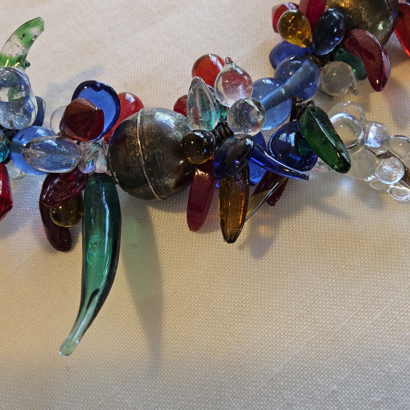 Catenine: Rare antike Glas Kette Collier ca 1940 – Usato da Zürich venduto da helsan 5