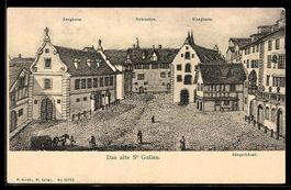 Künstler-AK St. Gallen, Das alte St. Gallen, Sängerhäusli, Z