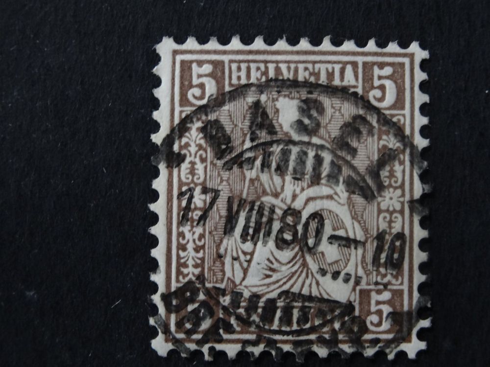 Vollstempel BASEL SBK 30 17.VIII.1880 (Gebraucht) in Anwil für CHF 2 ...