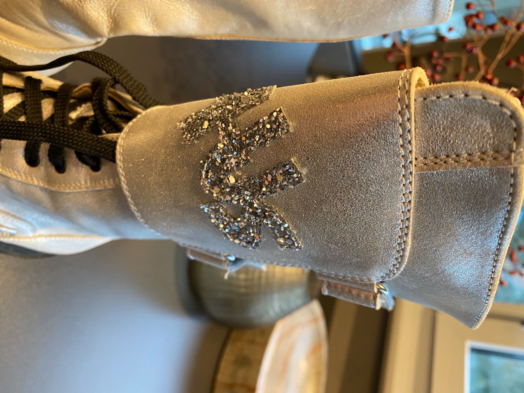Scarpe da donna: Paciotti Stiefel, Gr. 35, silbern, neu – Usato da Wermatswil venduto da FEDN 1
