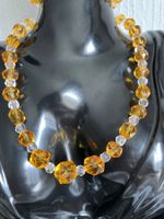 Collier vintage, perles de cristal