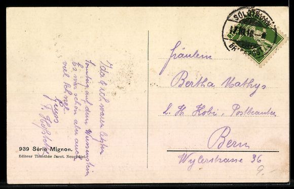 Cartoline postali: AK Solothurn, Am Ufer der Aare – Usato da Berlin venduto da bartko-reher 1