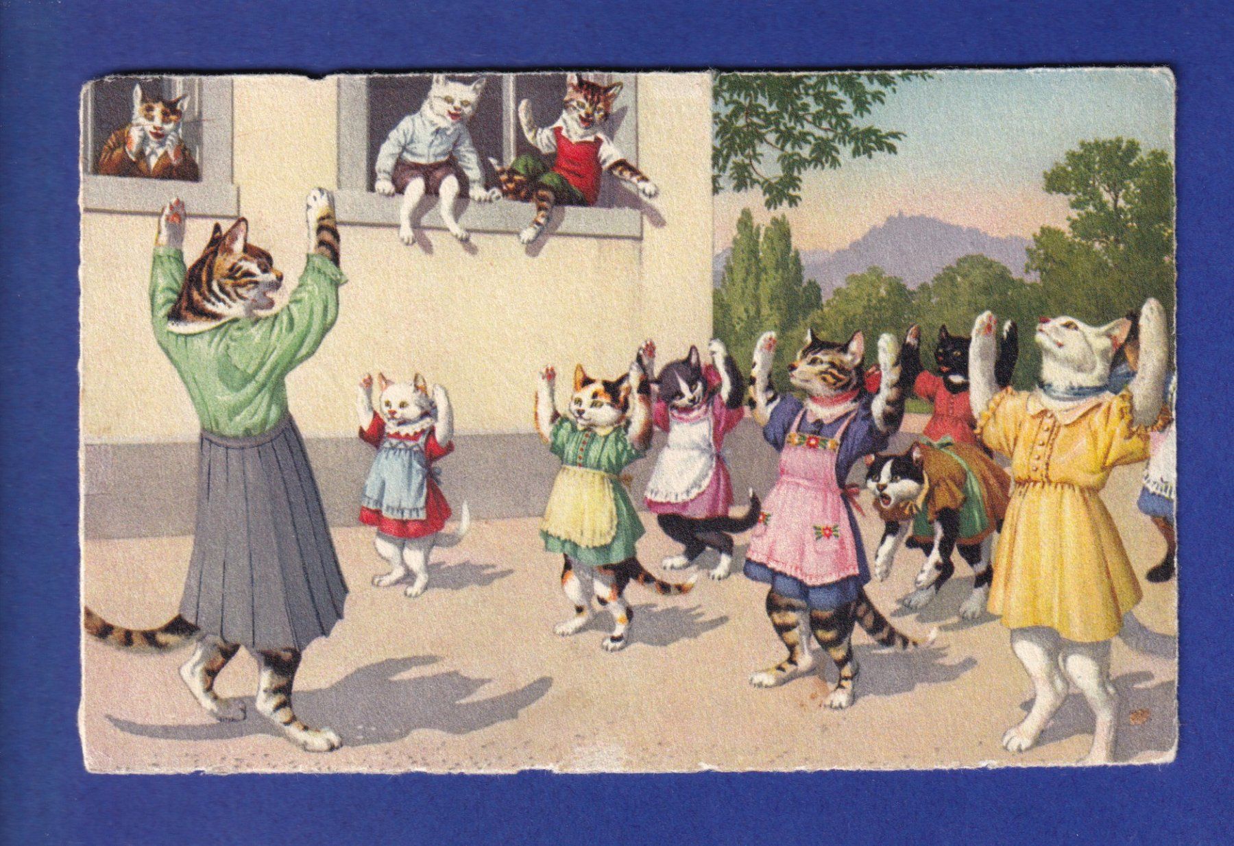 Ansichtskarten: CHAT - Chats humanisés – Gebraucht aus Pully von nicecards-shop