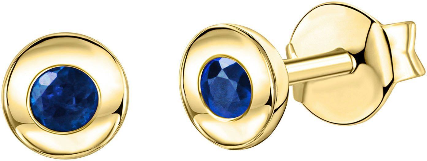 Orecchini pendenti & Orecchini a lobo: Ohrringe Solitär, Gold 375 saphir – Nuovo e nell'imballaggio originale da Hemmental venduto da Goldwelt2