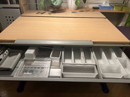 MOLL Schreibtisch mit Tischschublade, höhenverstellbar 