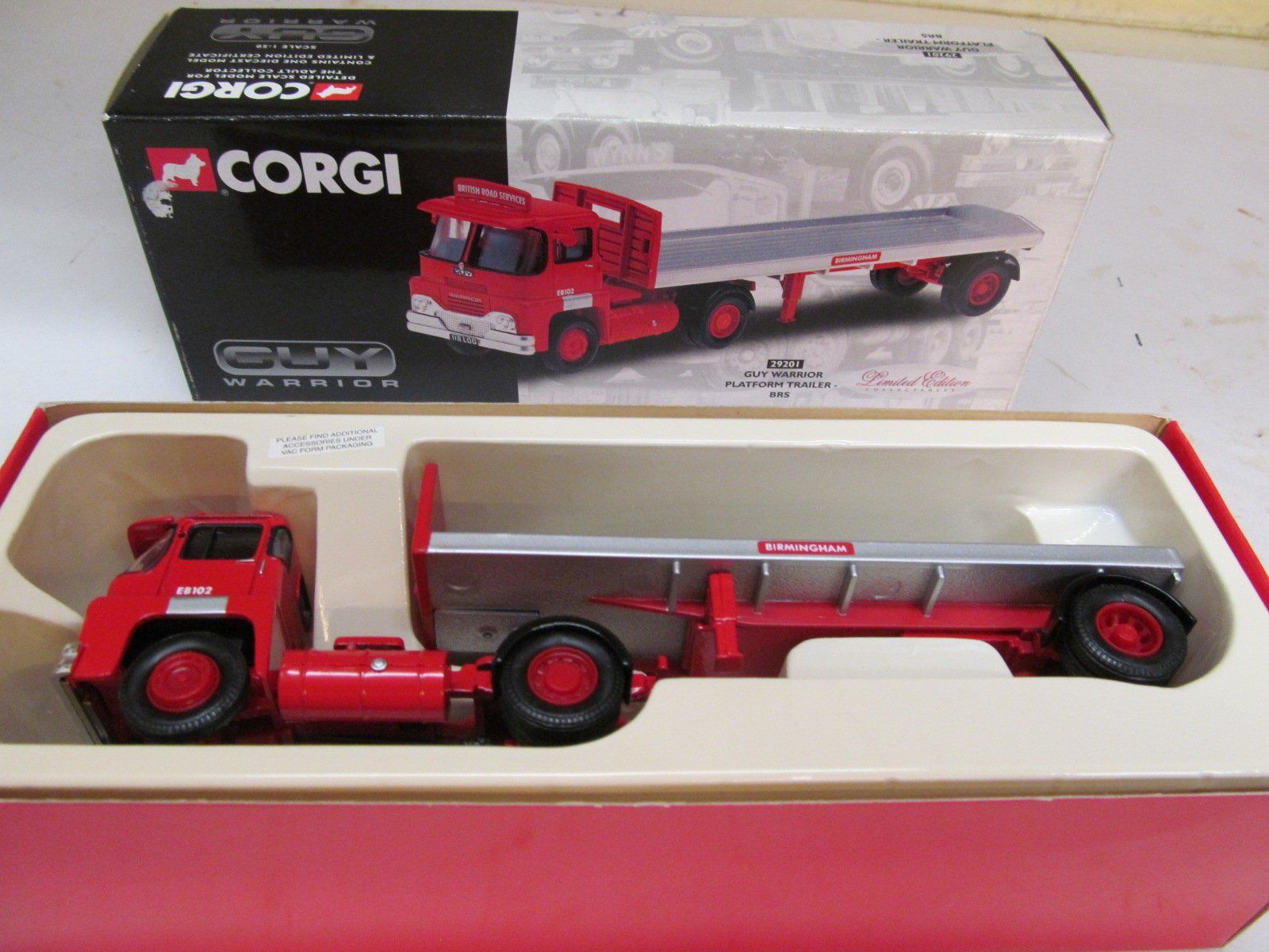 Corgi Toys Kit di modellismo & Modellini statici: CORGI 29201  GUI WARRIOR  PLATFORM  TRAILER  1:50 – Nuovo (secondo la descrizione) da Grueningen venduto da malamut56 6