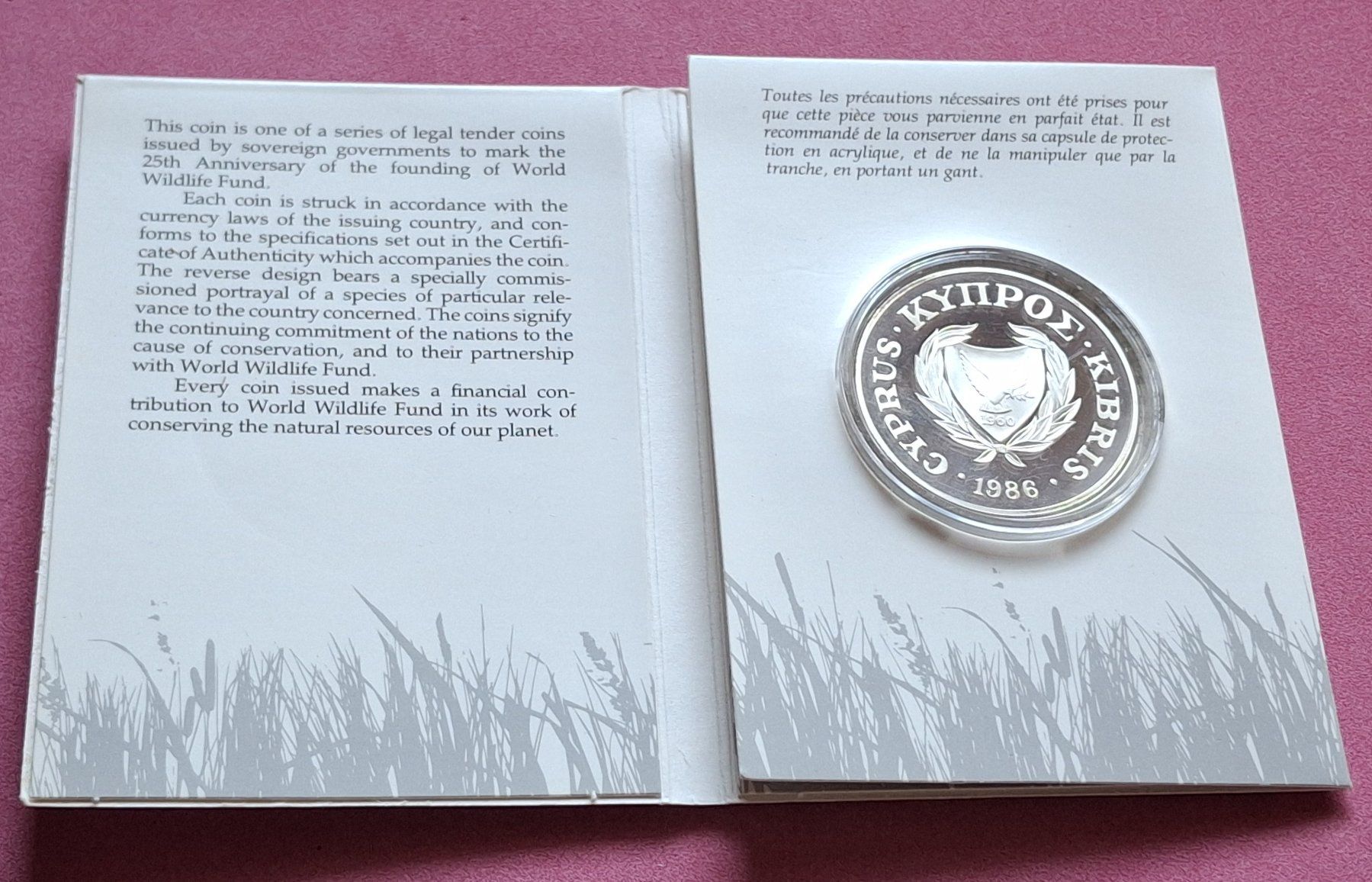 Tutti le monete: ZYPERN - 1 POUND 1986 - MUFFLON – Nuovo e nell'imballaggio originale da Boniswil venduto da dpd4coins 3