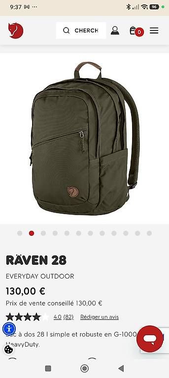 Fjällräven Zaini: Sac à dos école Fjällräven Räven 28 – Usato da Promasens venduto da spro08